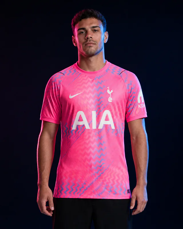 Tottenham Hotspur 2026–27 Goalkeeper AI-generated editorial shirt visual on a fictional male model, not a product photo
