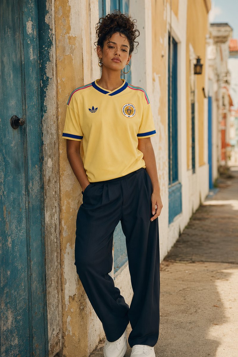 Curaçao away kit for the 2026 FIFA World Cup made by Adidas