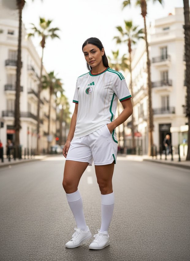 Algeria 2026 home kit lifestyle shot
