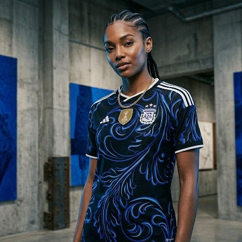 Argentina 2026 away kit lifestyle shot