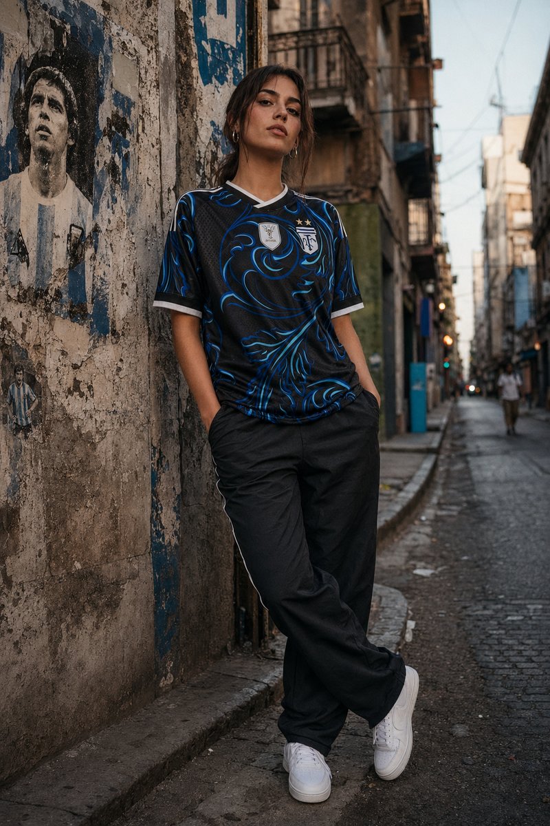 Argentina 2026 away kit lifestyle shot