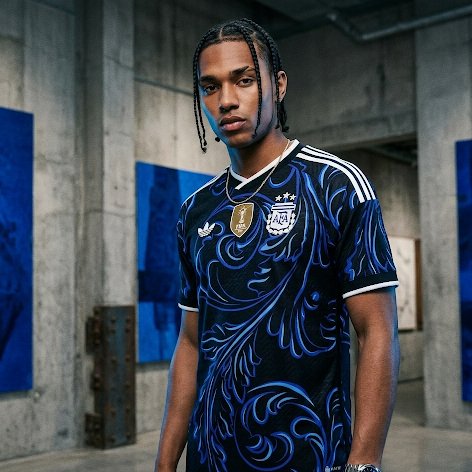 Argentina 2026 away kit lifestyle shot