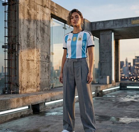 Argentina 2026 home kit lifestyle shot