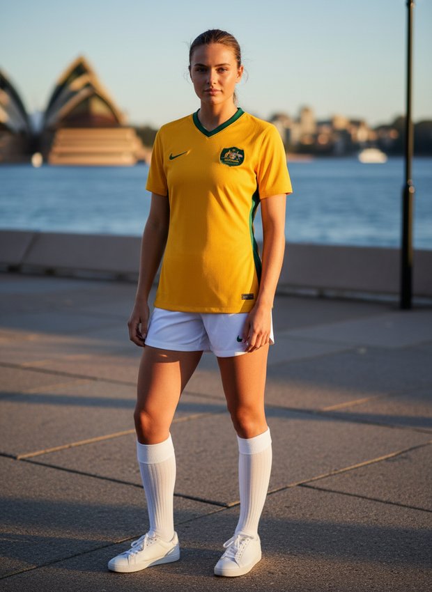 Australia 2026 home kit lifestyle shot