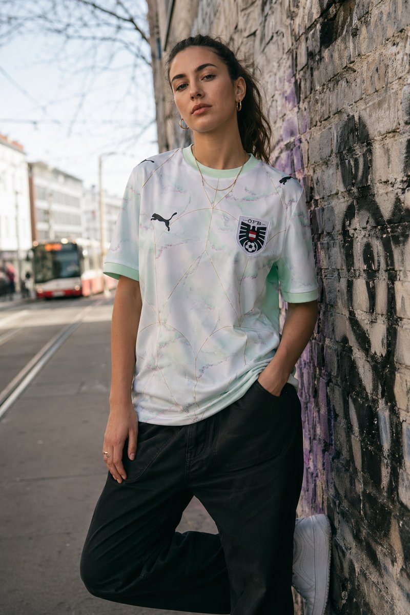 Austria 2026 away kit lifestyle shot