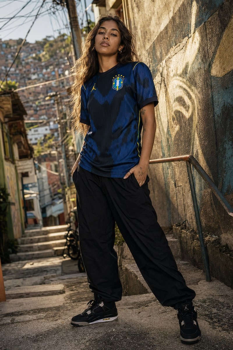 Brazil 2026 away kit lifestyle shot