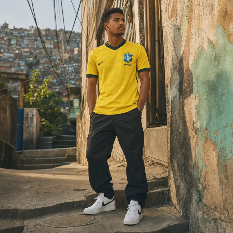 Brazil 2026 home kit lifestyle shot