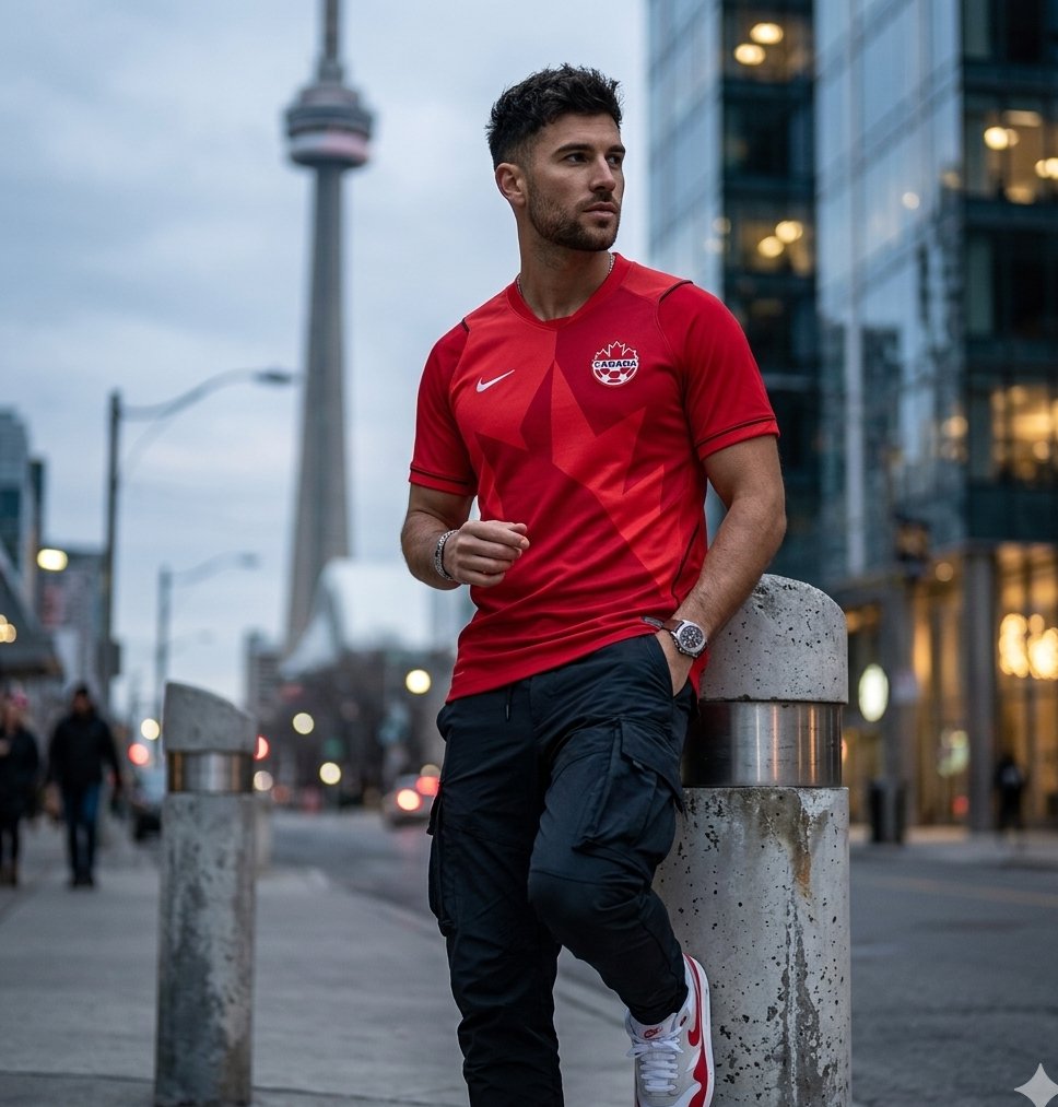 Canada 2026 home kit lifestyle shot
