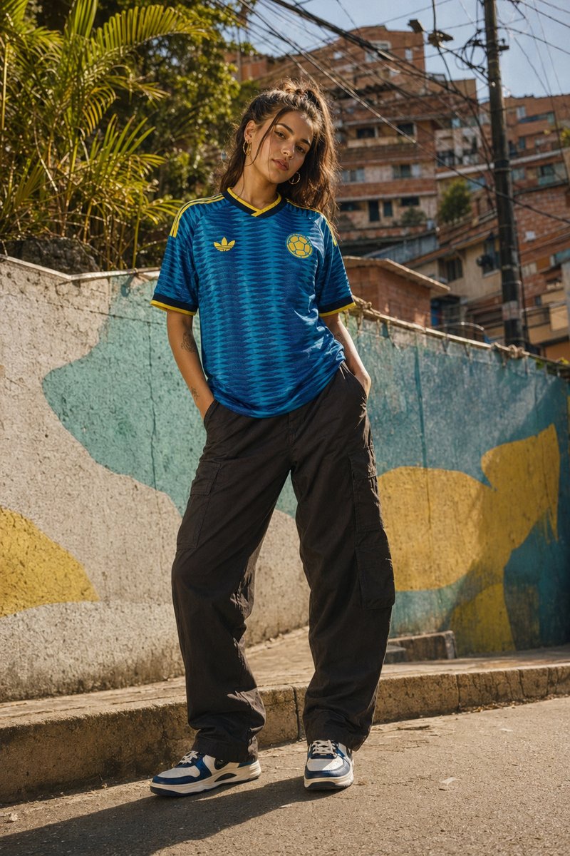 Colombia 2026 away kit lifestyle shot