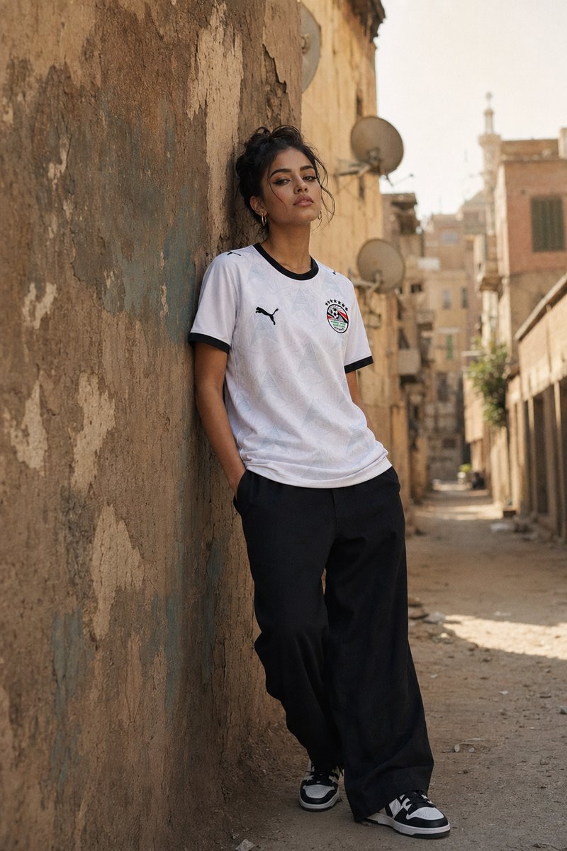Egypt 2026 away kit lifestyle shot