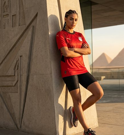 Egypt 2026 home kit lifestyle shot