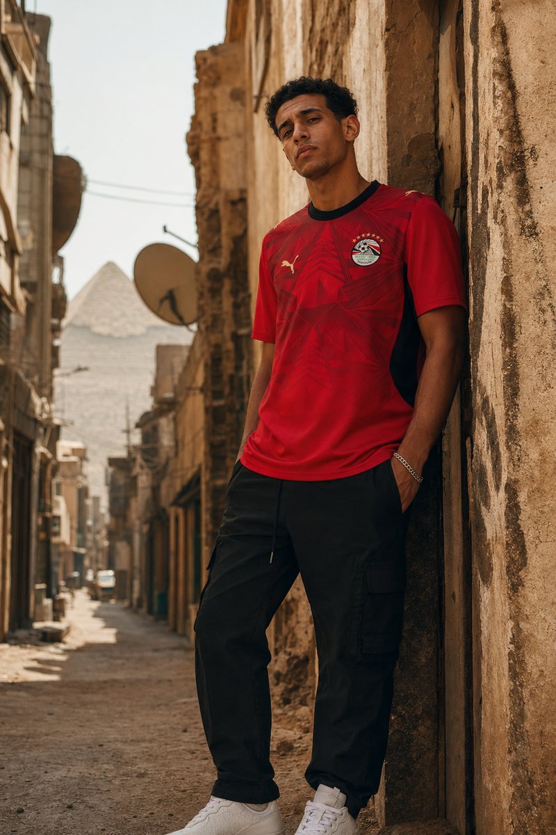 Egypt 2026 home kit lifestyle shot