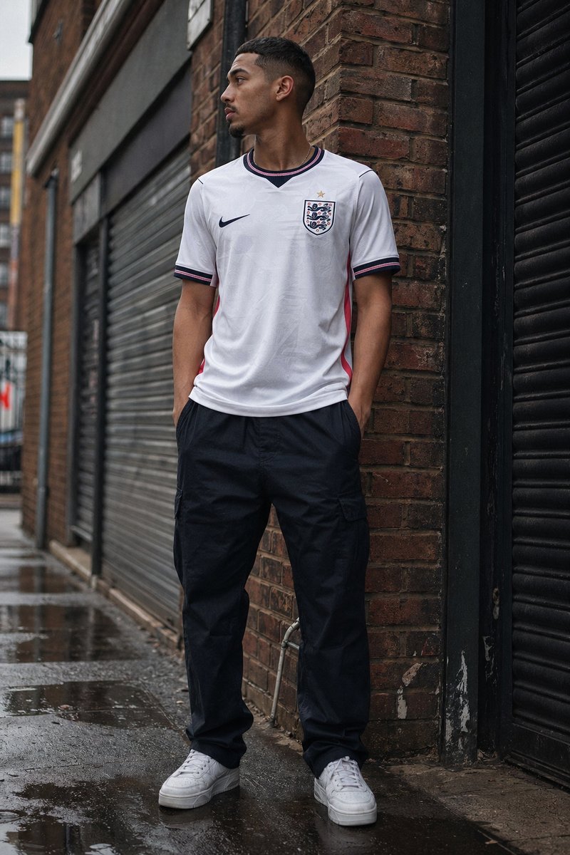 England 2026 home kit lifestyle shot