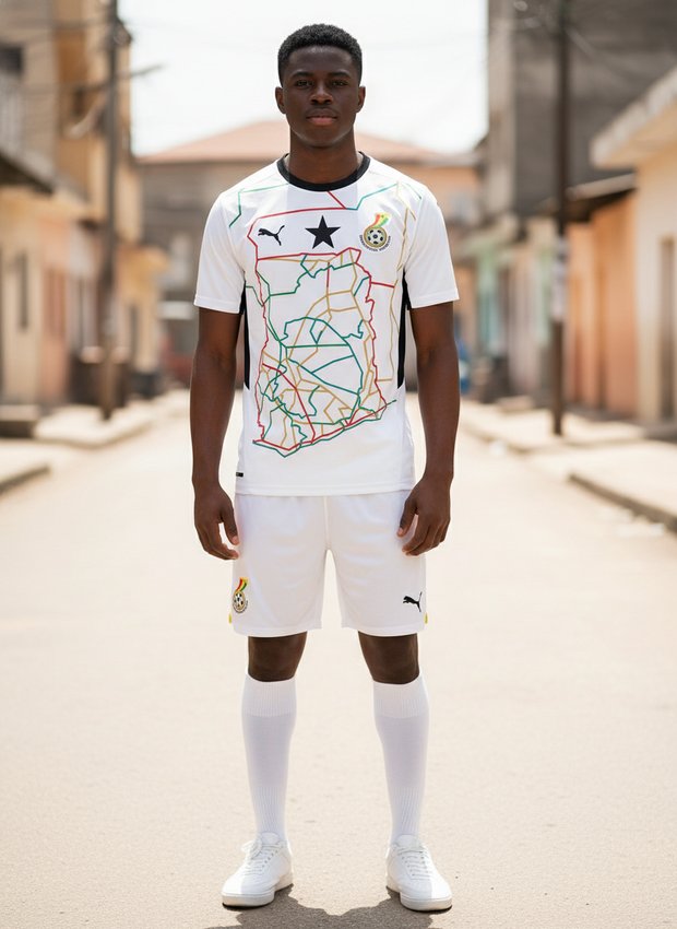 Ghana 2026 home kit lifestyle shot