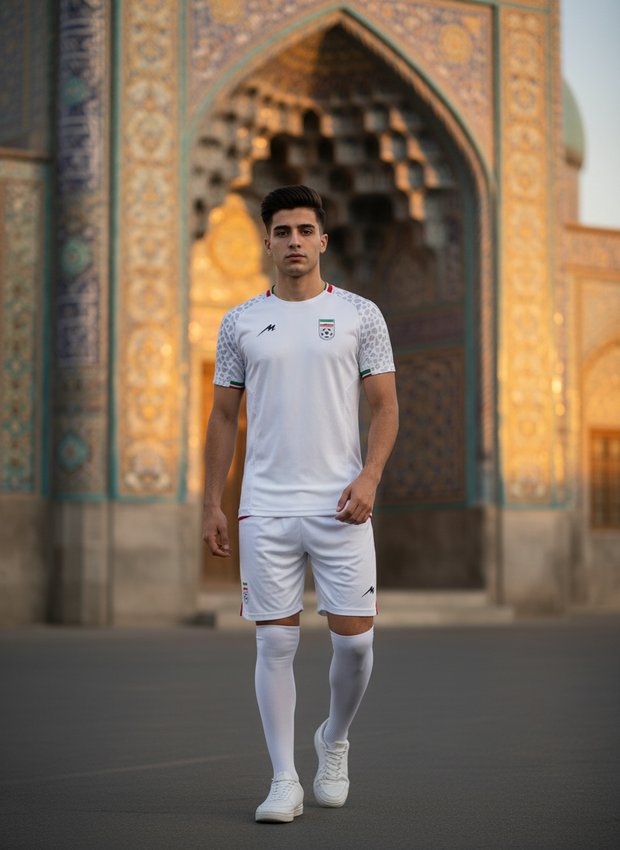 Iran 2026 home kit lifestyle shot