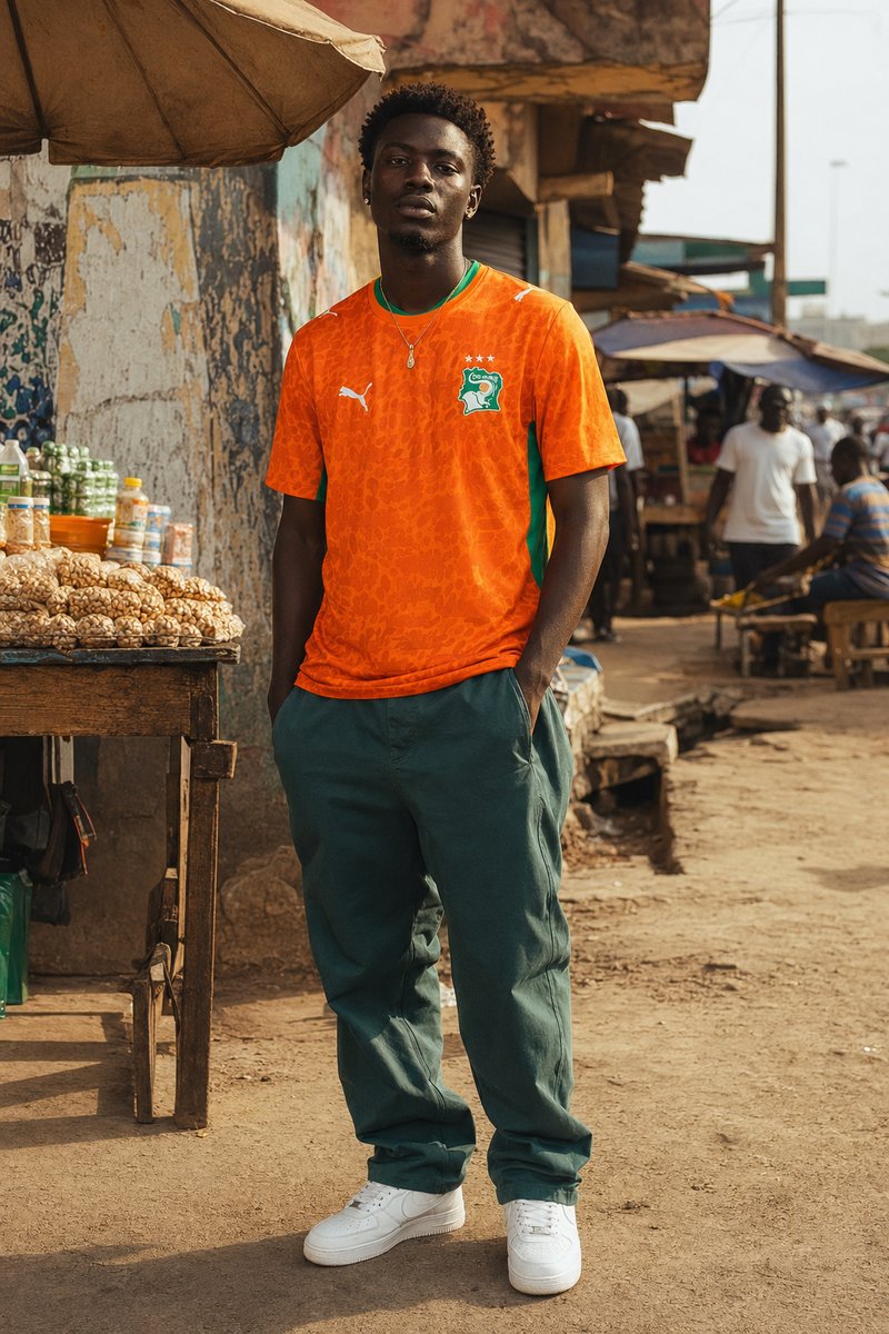 Ivory Coast 2026 home kit lifestyle shot