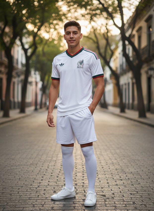 Mexico 2026 home kit lifestyle shot