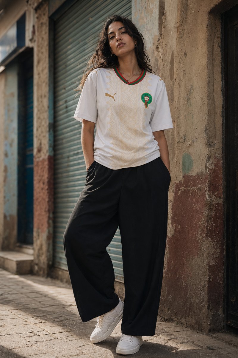 Morocco 2026 away kit lifestyle shot