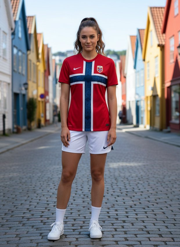 Norway 2026 home kit lifestyle shot