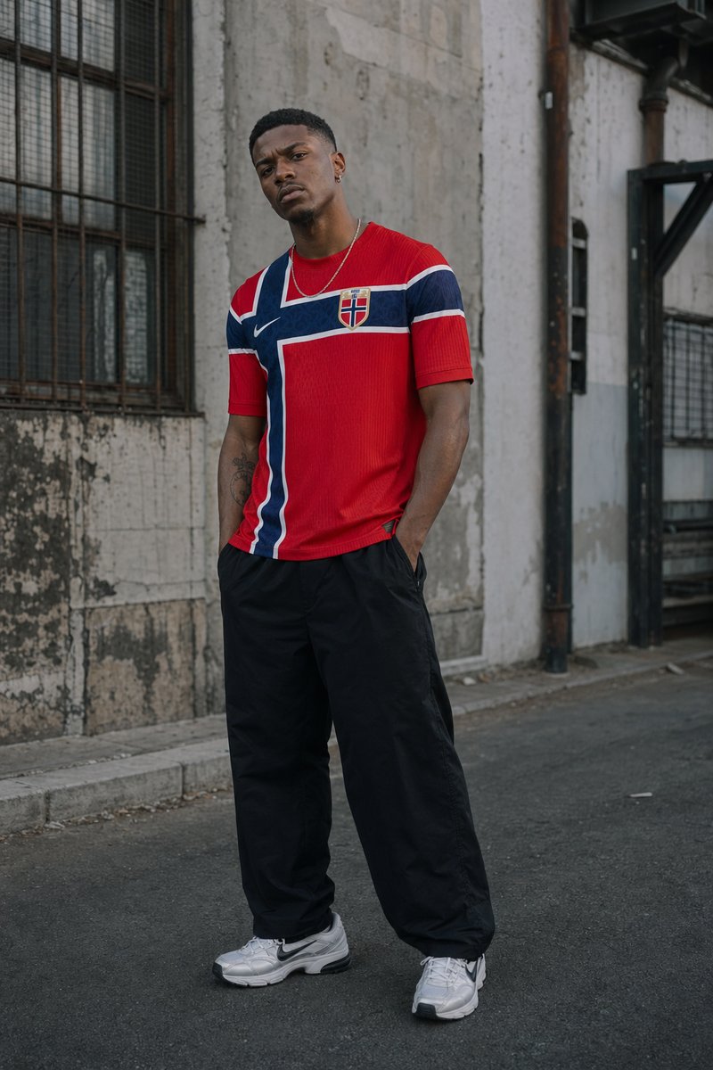 Norway 2026 home kit lifestyle shot