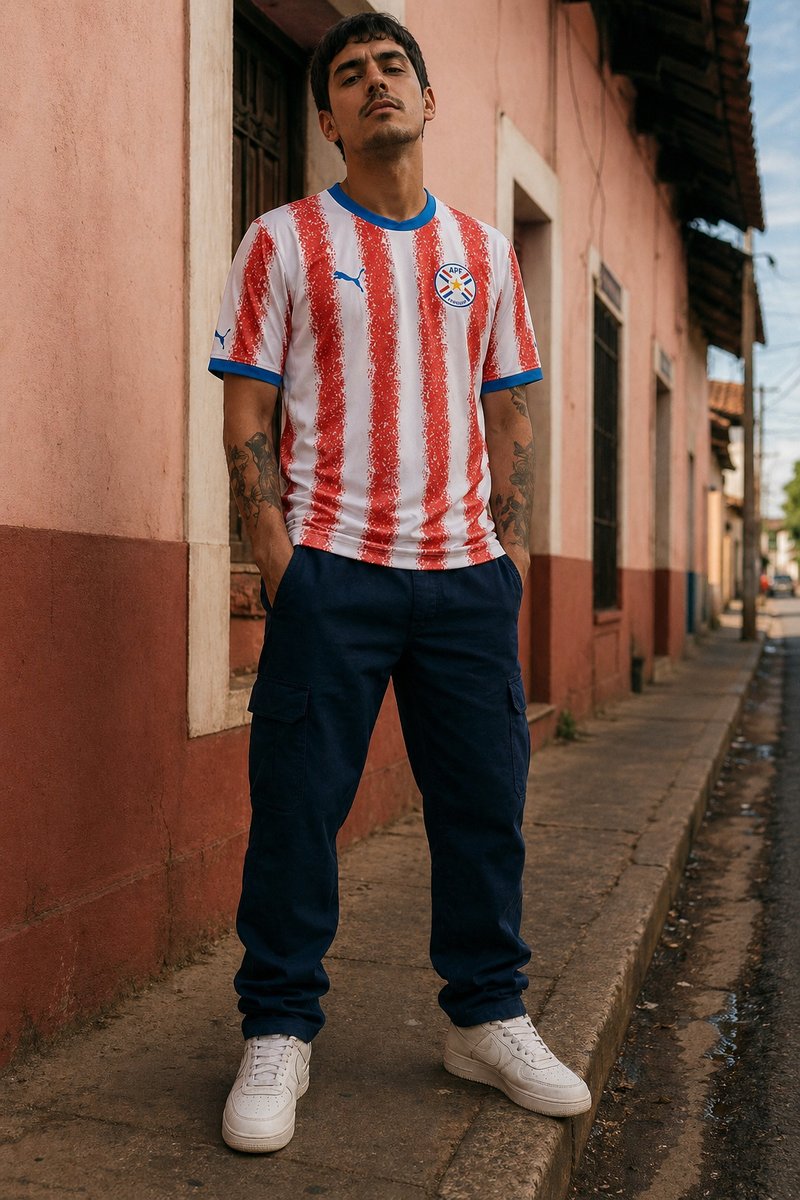Paraguay 2026 home kit lifestyle shot