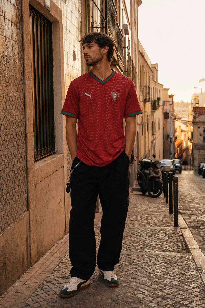 Portugal 2026 home kit lifestyle shot