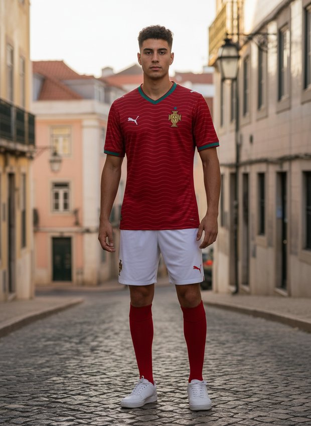 Portugal 2026 home kit lifestyle shot