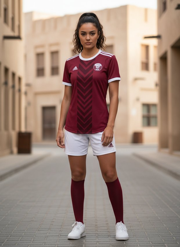 Qatar 2026 home kit lifestyle shot