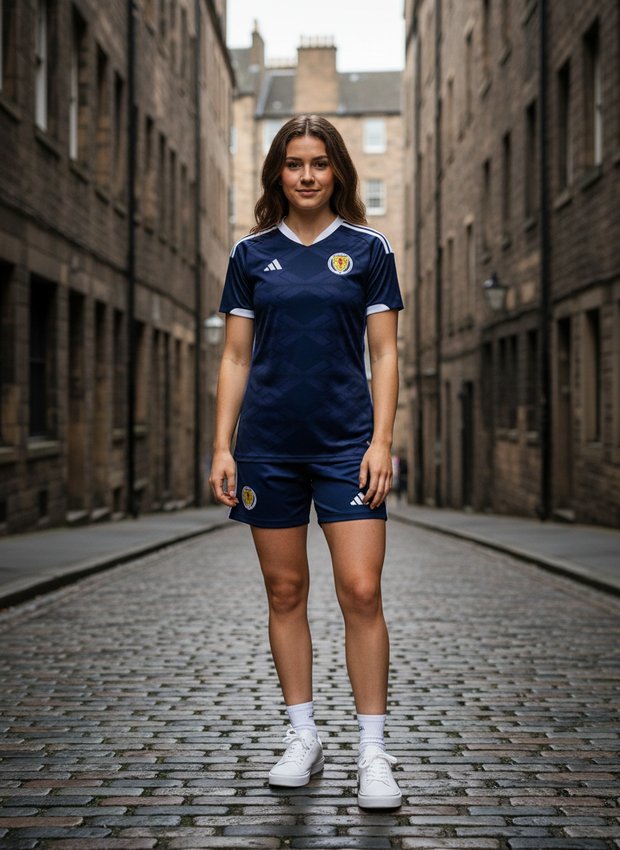 Scotland 2026 home kit lifestyle shot