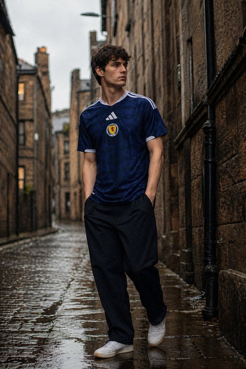 Scotland 2026 home kit lifestyle shot
