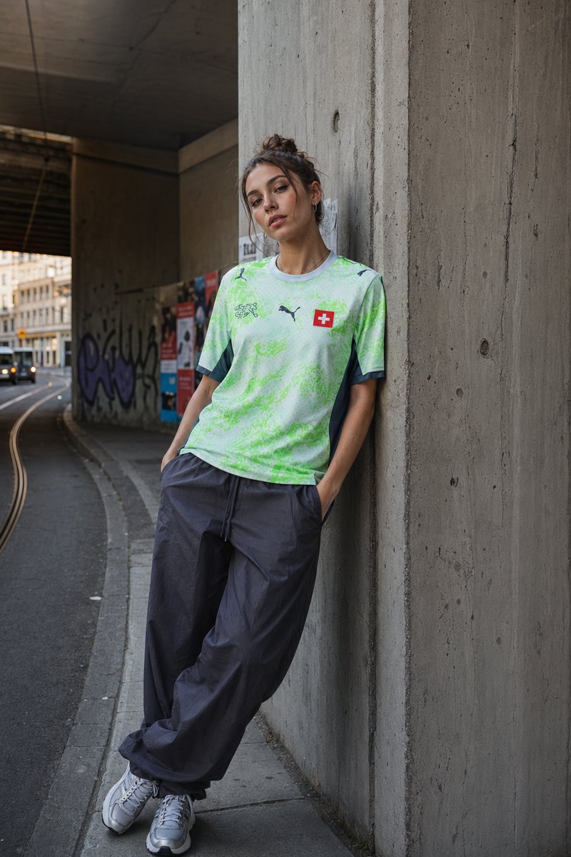 Switzerland 2026 away kit lifestyle shot