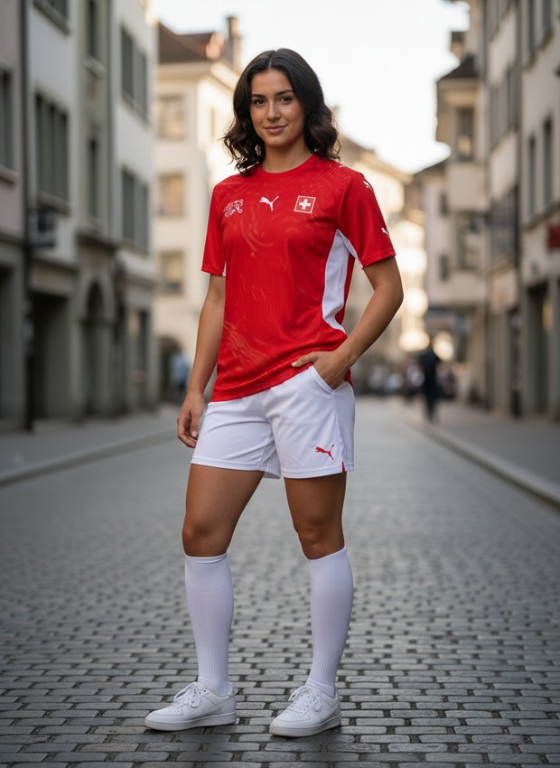 Switzerland 2026 home kit lifestyle shot