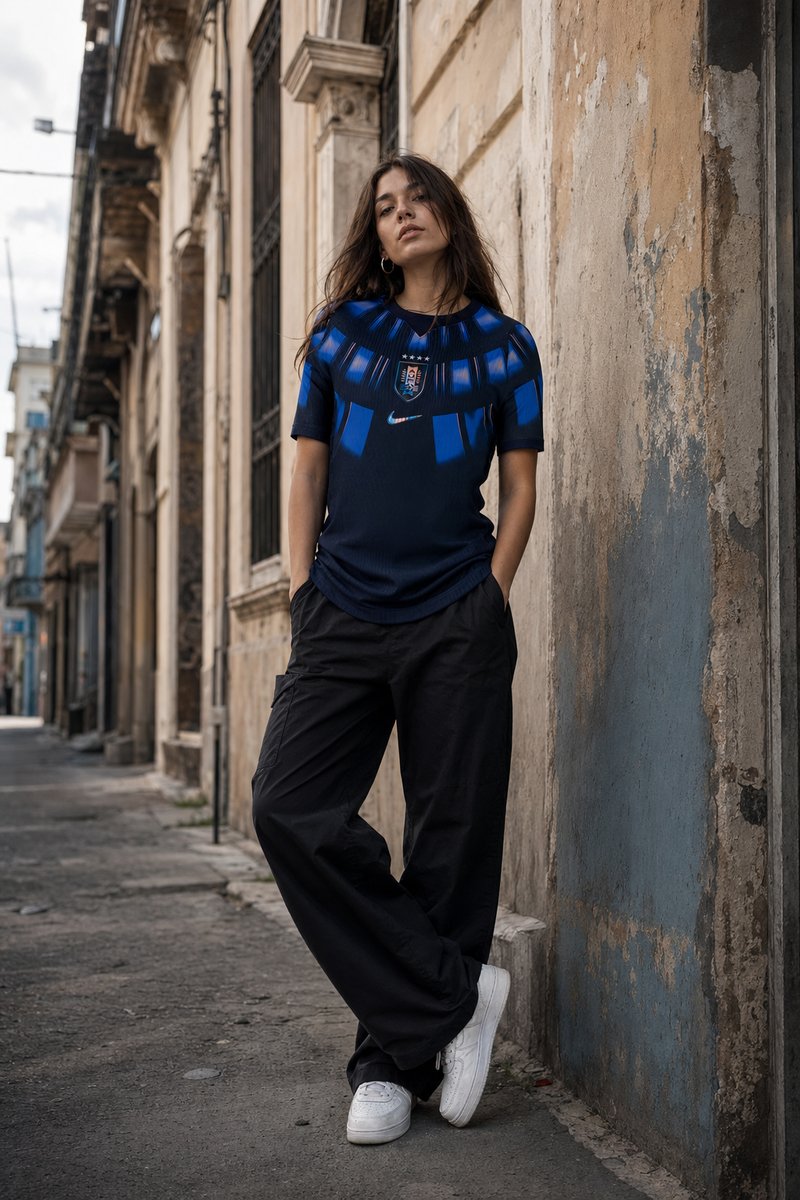 Uruguay 2026 away kit lifestyle shot